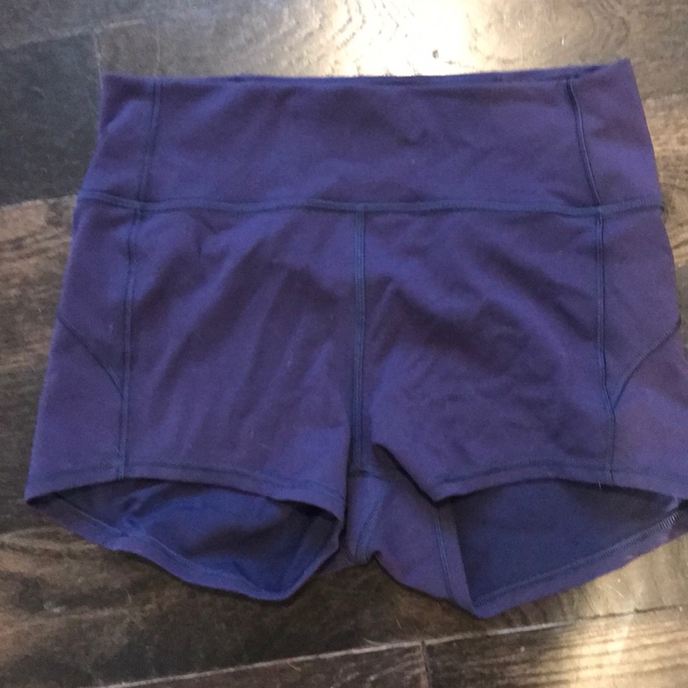 Lululemon shorts size 8 - purple. Only worn once